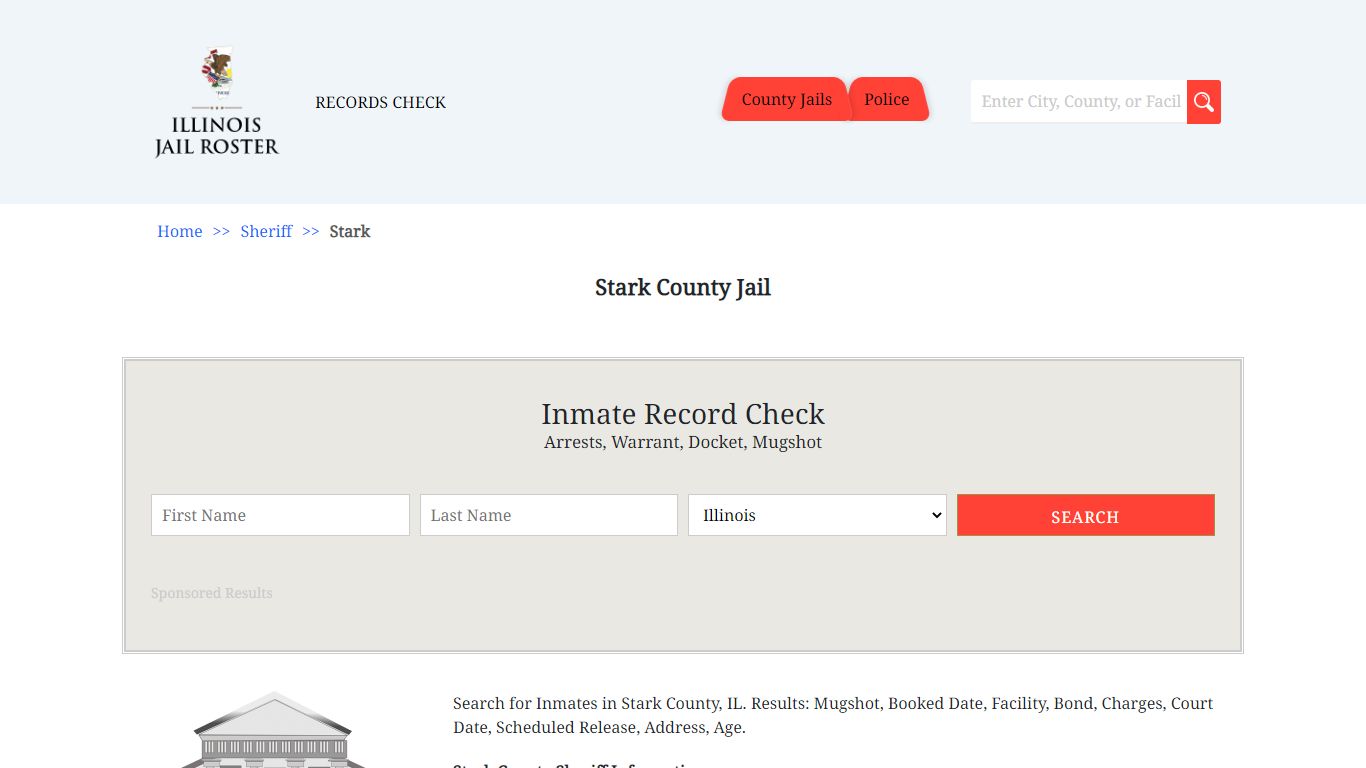 Stark County Jail - Jail Roster Search